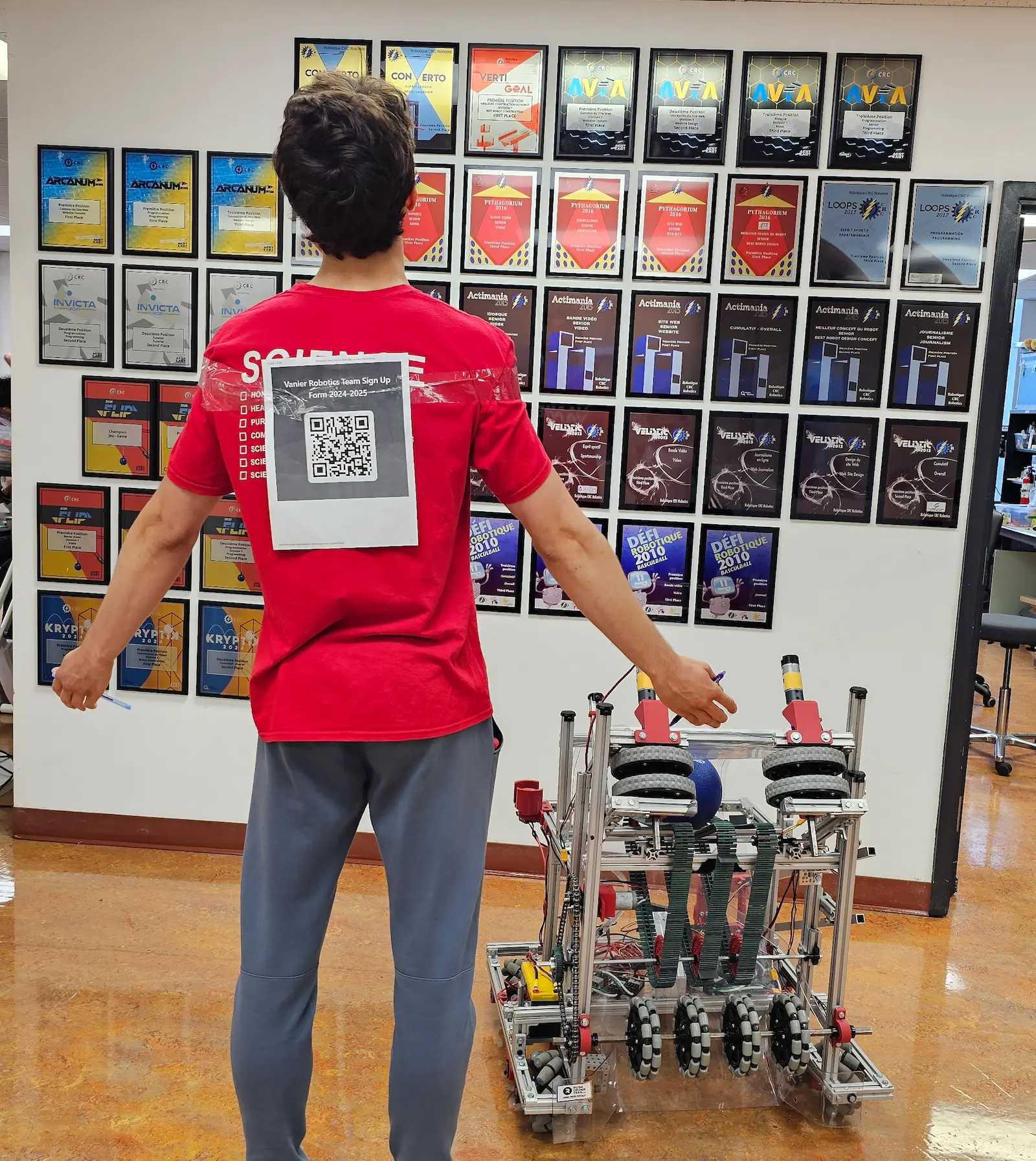 QR Code on my back