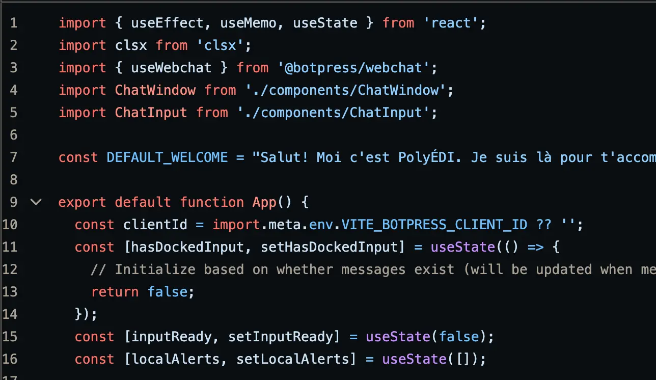 Chatbot Code